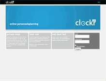 Tablet Screenshot of clockr.nl